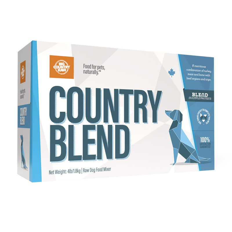 Big Country Raw, Country Blend - 4 lb - Frozen Dog Food image number null
