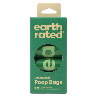 Earth Rated, PoopBags Unscented Refill Rolls - 120 Ct
