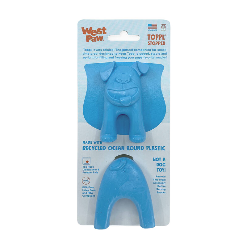 West Paw, Toppl Stopper - Aqua Blue image number null
