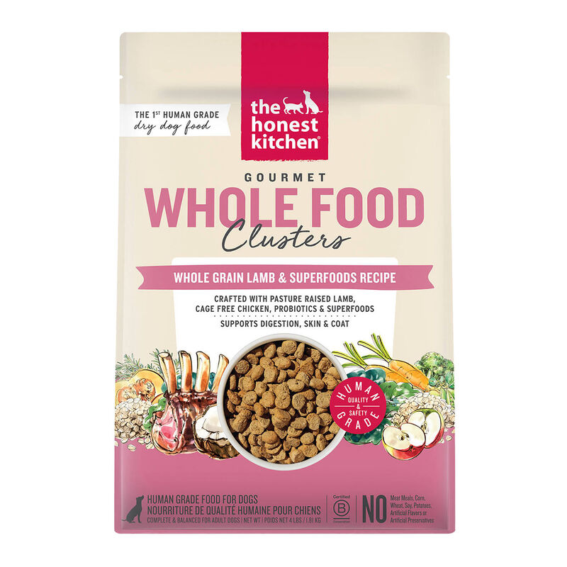 The Honest Kitchen, Adult Lamb & Superfoods Whole Food Clusters WG &ndash; 1.81 kg &ndash; Dog Dry Food image number null