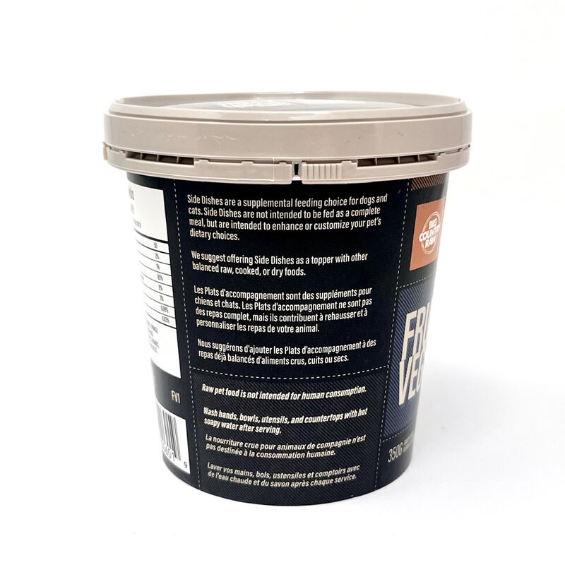 Big Country Raw, Fruit & Veggie Blend - 1 Pint - Frozen Dog Food image number null