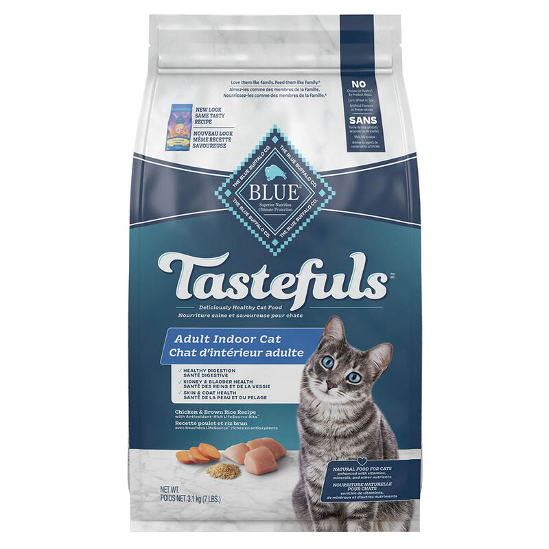 Blue Buffalo Tastefuls Indoor Health Natural Adult Dry Cat Food, Chicken & Brown Rice image number null