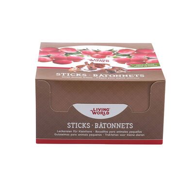 Living World, Small Animal Sticks - Apple - 45 g