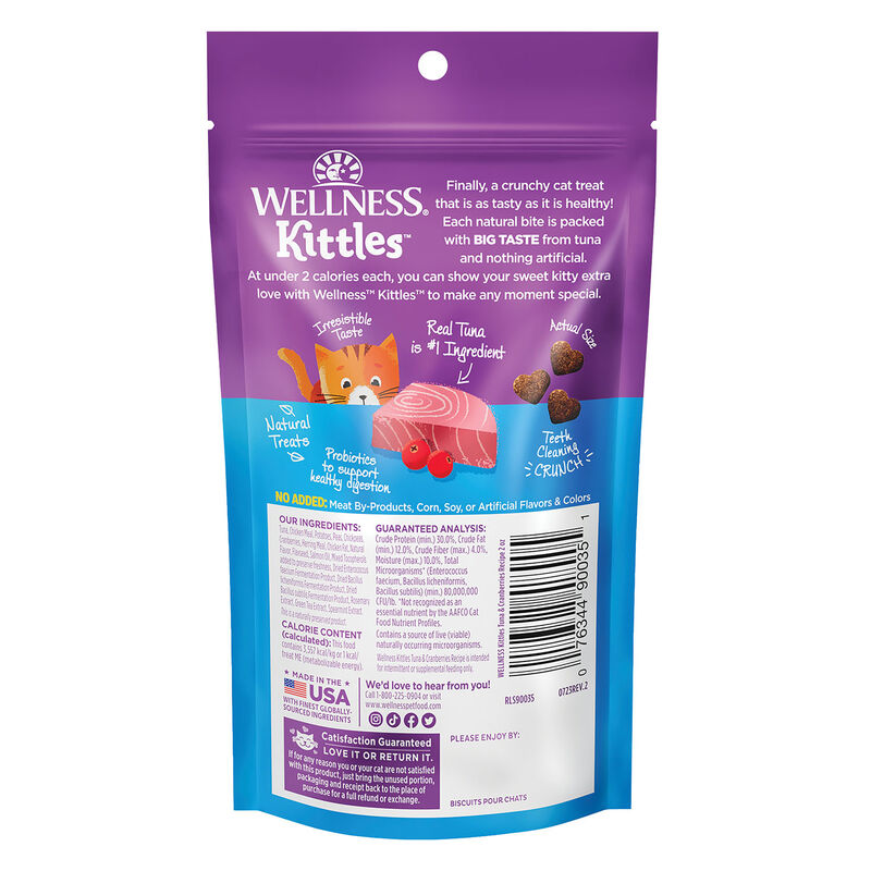Wellness, Kittles Tuna & Cranberry - 2 oz - Cat Treat image number null