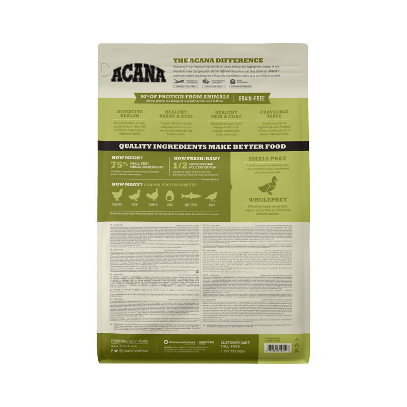 Acana, Feline Adult - Grasslands - Dry Cat Food image number null