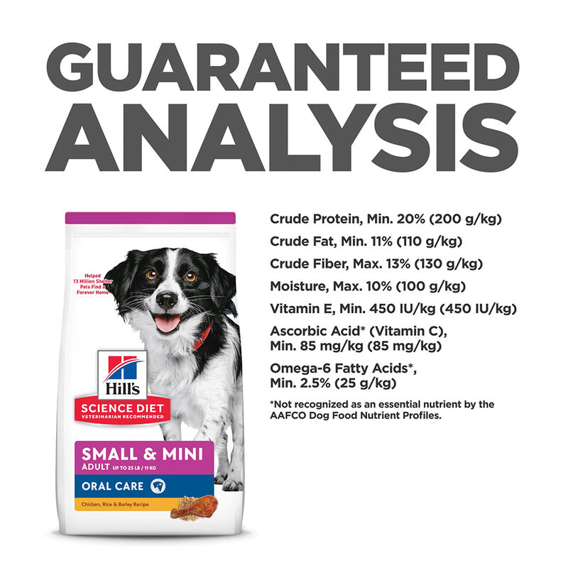 Science Diet, Adult - Small & Mini Breed, Oral Care - Dry Dog Food image number null
