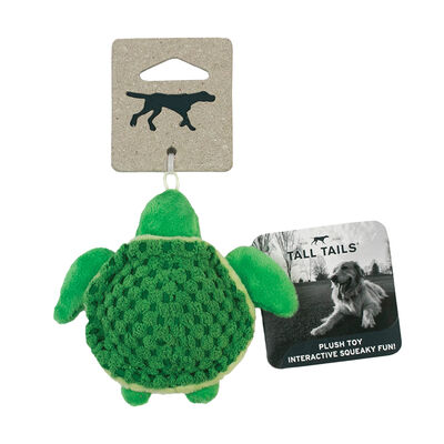 Tall Tails, Turtle - Green - 4" - Plush Dog Toy