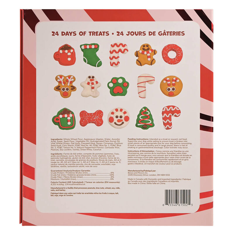 Bosco & Roxy's, Canine Candy Cane Advent Calendar image number null