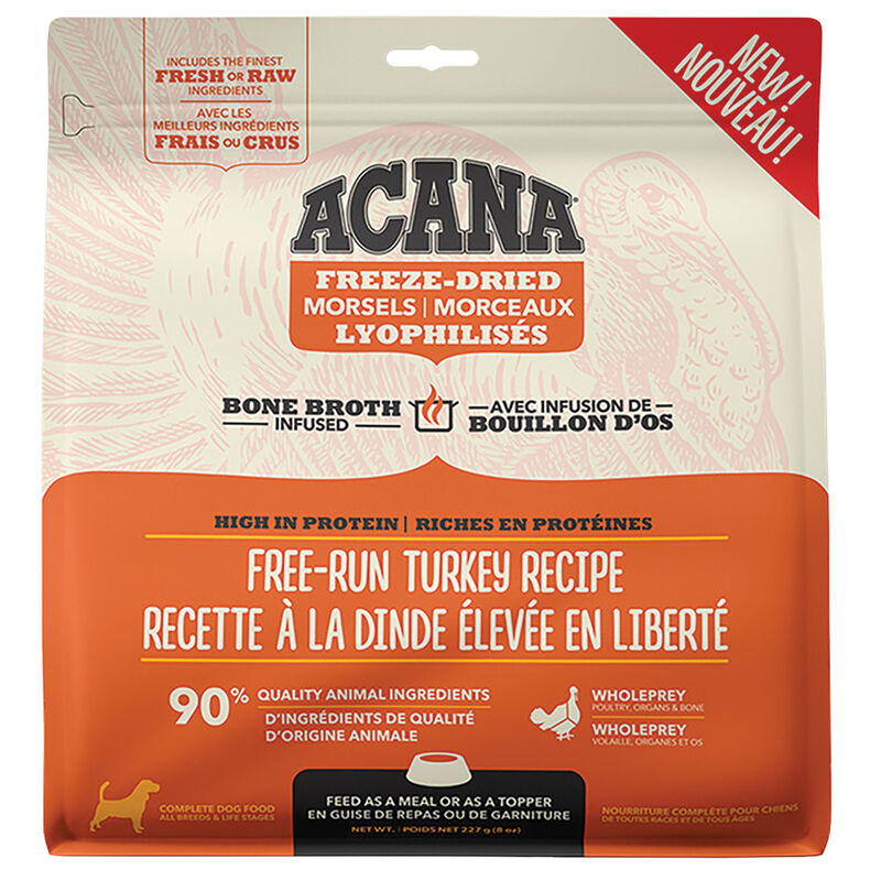 Acana, Adult - FD Morsels - Free Run Turkey - 227 g - Freeze Dried Dog Food image number null