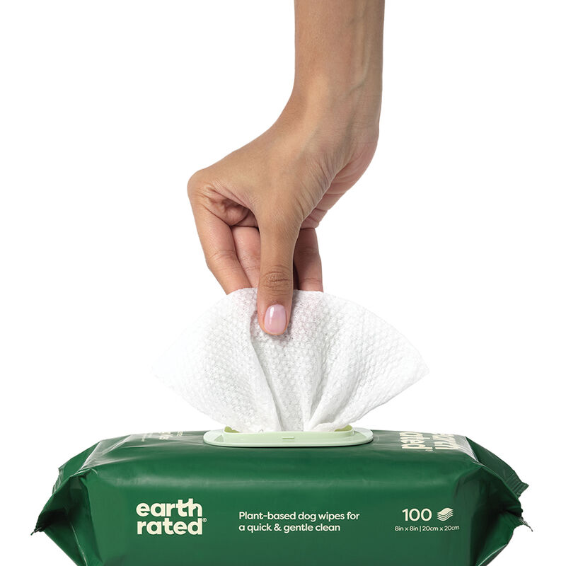 Earth Rated, Compostable Grooming Wipes - Unscented image number null