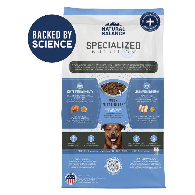 Natural Balance, Specialized Nutrition - Joint & Muscle Health Chicken & Oatmeal Formula - Dry Dog F image number null