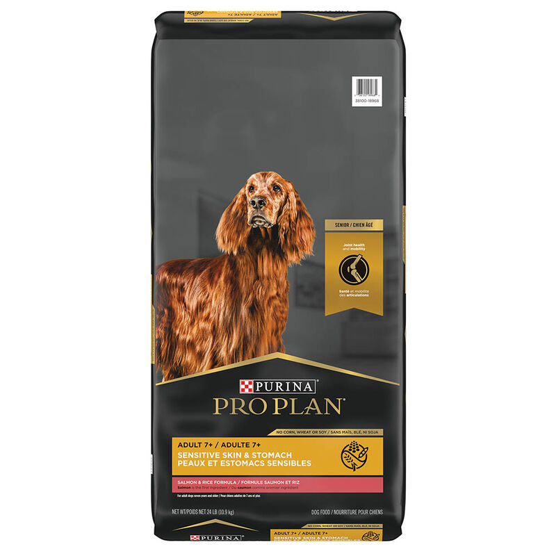 Pro Plan, Senior, Sensitive Skin & Stomach Slmn&Rice-10.9kg - Dry Dog Food image number null