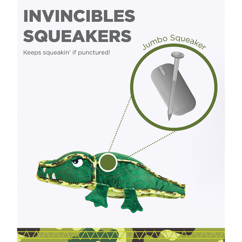 Outward Hound, Xtreme Seamz Alligator - Green - Medium image number null