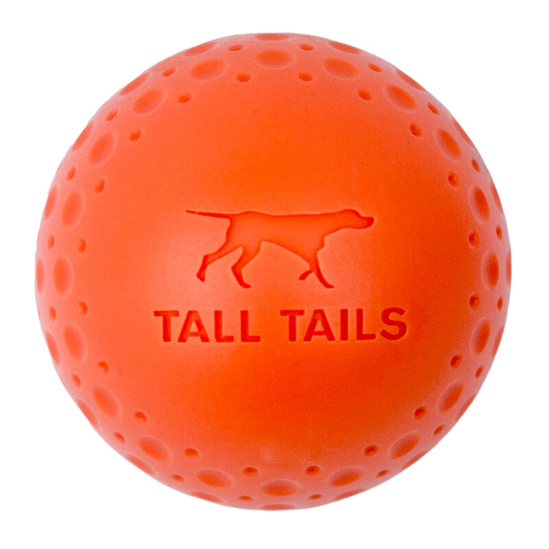 Tall Tails, Natural Rubber 3" GOAT Ball - Orange - Toss Dog Toy image number null