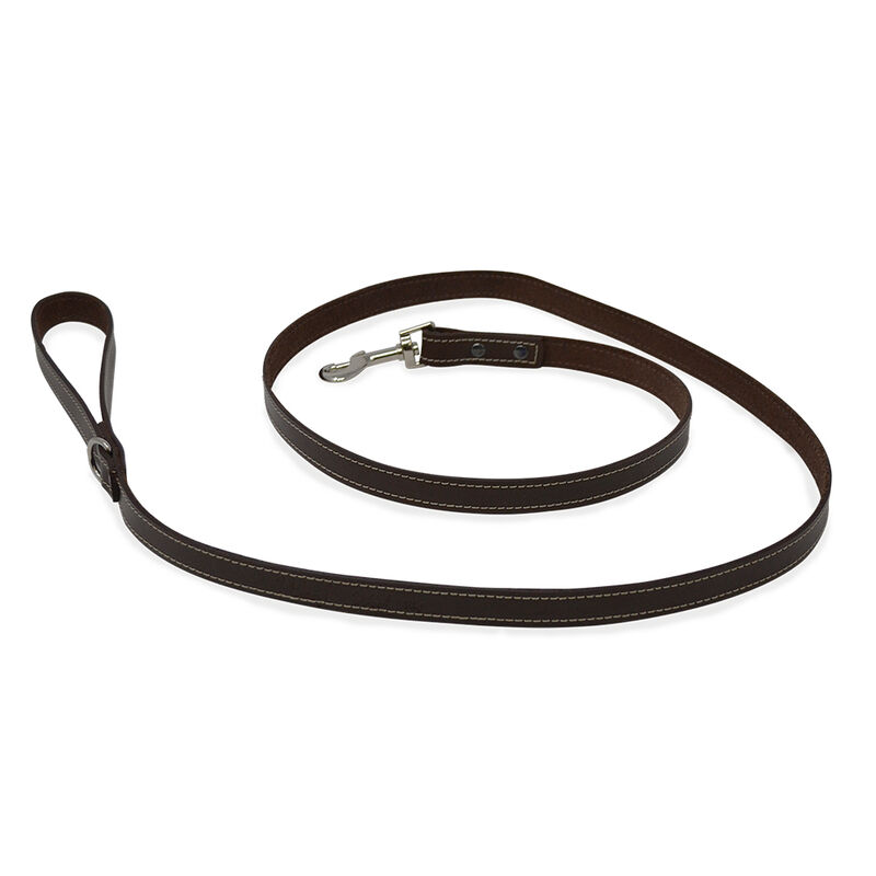 Rocky Brand, Leash - Leather Contrast Top Stitch - Brown - 6' image number null