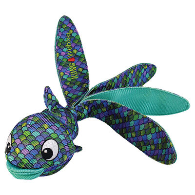 KONG, Wubba Finz Blue - Toss Dog Toy