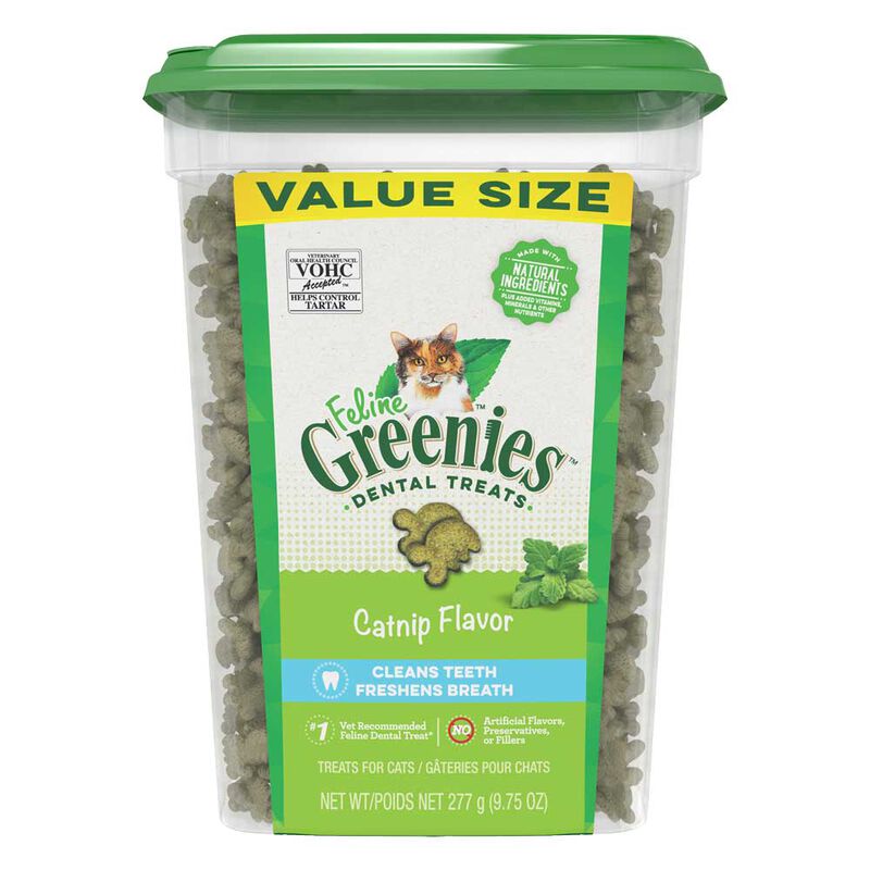 Greenies, Feline Dental Treat - Catnip - Cat Treat image number null