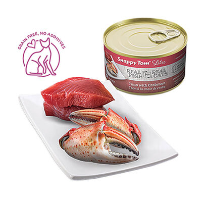 Snappy Tom, Can, Feline Adult - Tuna with Crabmeat - 156 g