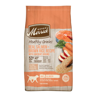 Merrick, Adult - Healthy Grains - Salmon & Brown Rice - Dry Dog Food