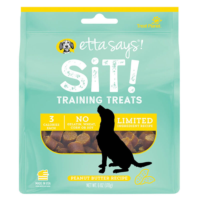 Etta Says!, Sit! Training Treats - Peanut Butter - 6 oz image number null