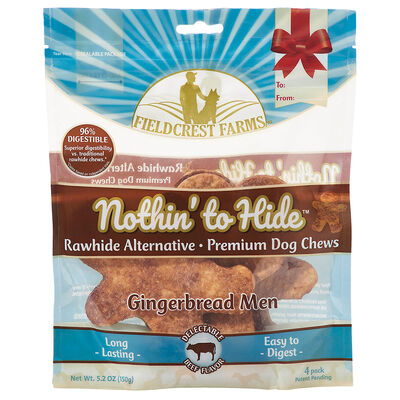 Fieldcrest Farms, Nothin' to Hide - Gingerbread Man - Beef - 4 pk