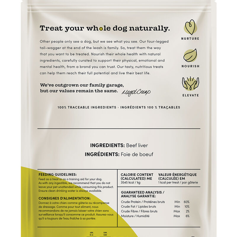 Crumps' Naturals, Mini Trainers Freeze Dried Beef Liver - Freeze Dried Dog Treat image number null