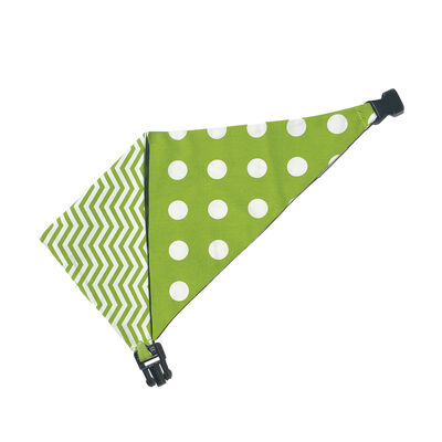 Uptown Pups, Bandana Reversible - Green & White