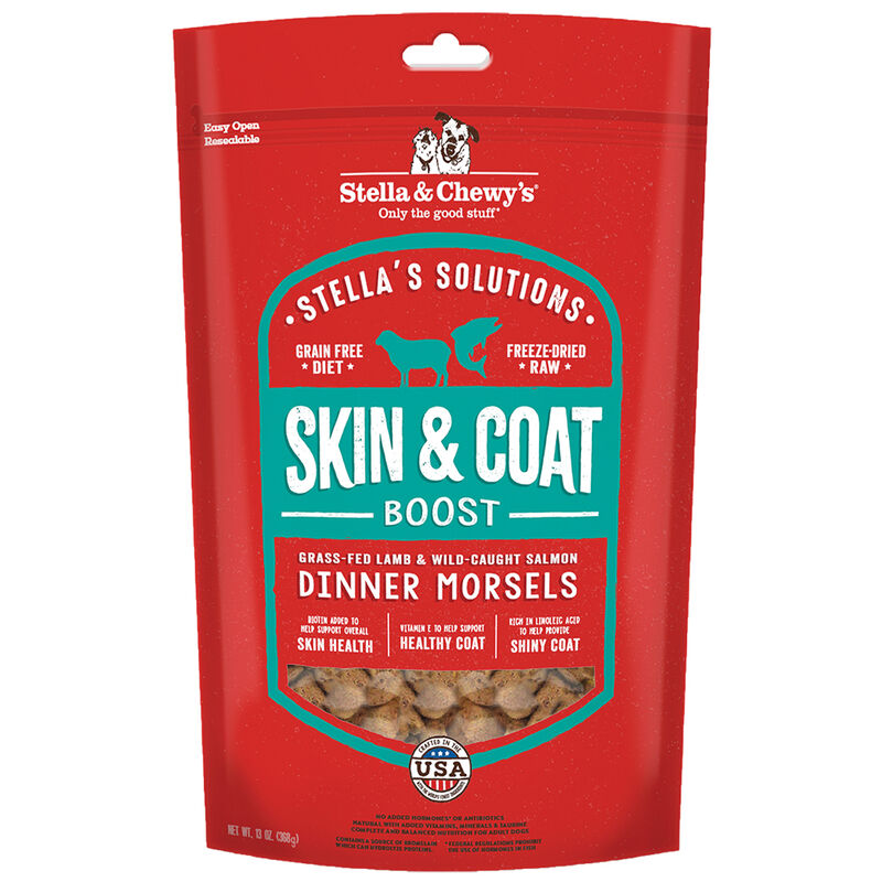 Stella & Chewy's, Dog Freeze-Dried Raw Stella's Solutions, Skin & Coat Boost Dinner Morsels - 368 g image number null