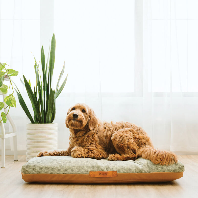 Sky Faux Leather Cover, Khaki Knit - L image number null