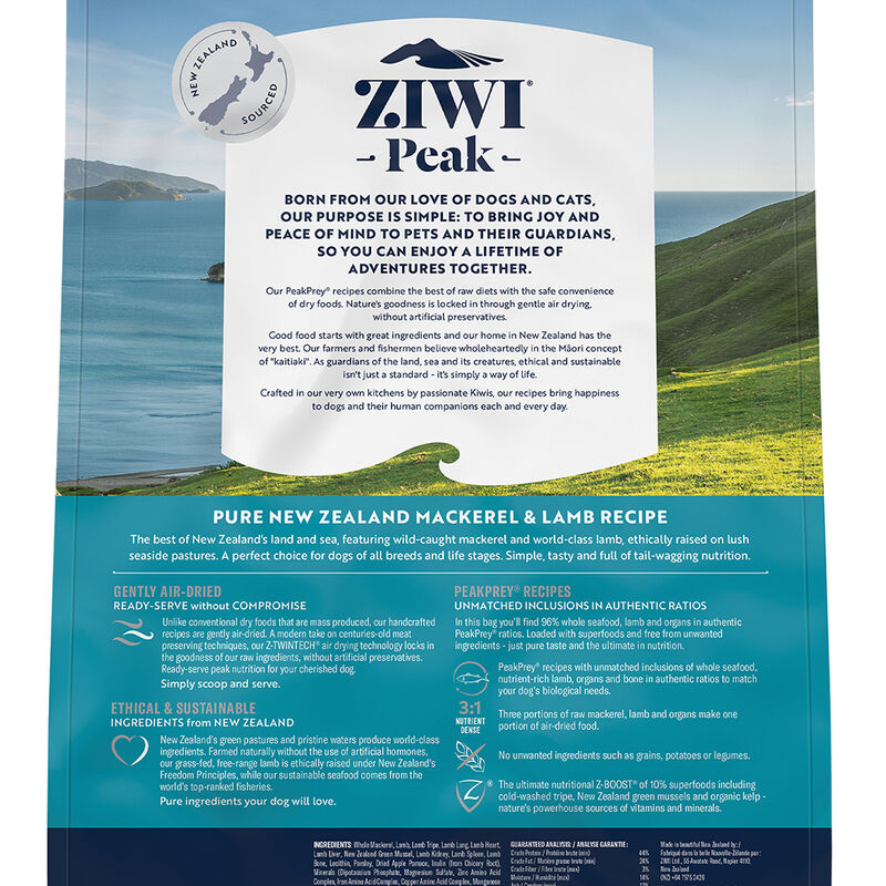 ZIWI, Air Dried Mackerel & Lamb image number null