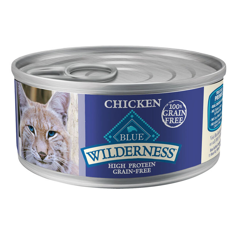 Blue Buffalo, Wilderness, Chicken Canned Cat Food - 165 g - Wet Cat Food image number null