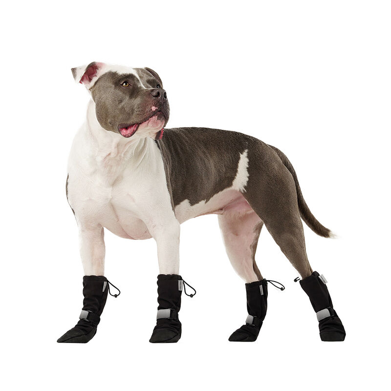 Canada Pooch, Soft Shield Boot - Black Reflective - Dog Boots & Socks image number null