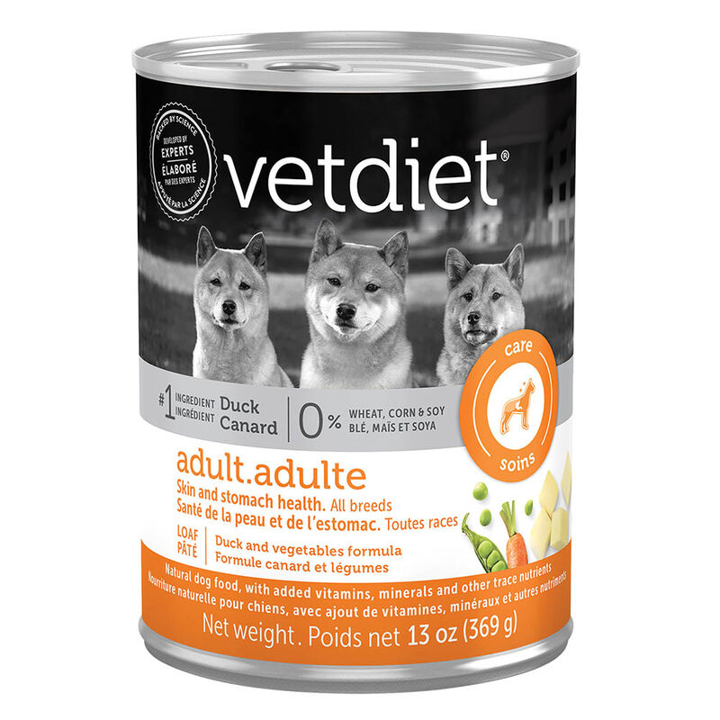 Vetdiet, Can, Adult - Skin & Stomach - Duck - 369 g image number null