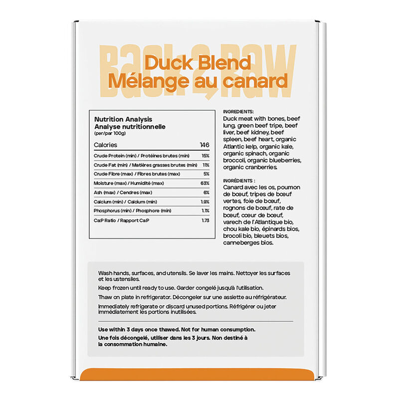 Back2Raw, Complete - Duck Blend - 1.81 kg - 4 x 1 lb image number null