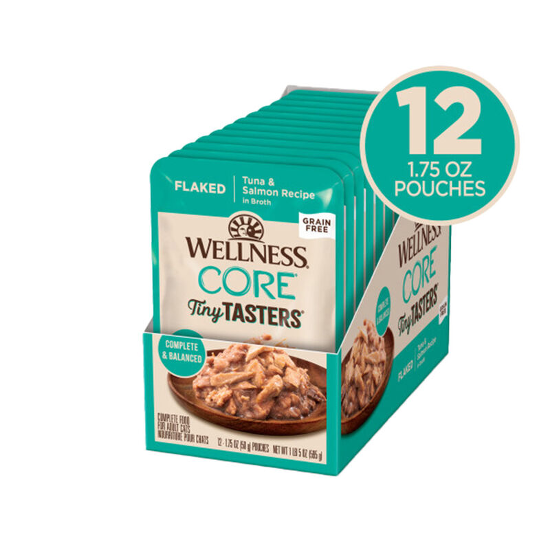 Wellness, CORE Tiny Tasters - Flaked Tuna & Salmon in Sauce - 50 g - Wet Cat Food image number null
