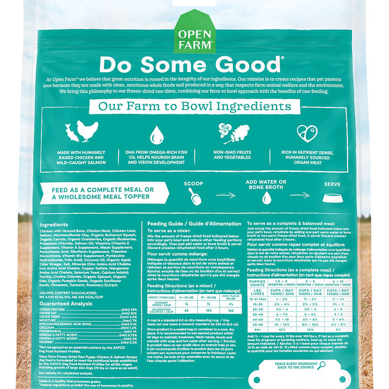 Puppy - Freeze-Dried Morsels - Chicken & Salmon Recipe- 383 g - Freeze-Dried Dog Food image number null