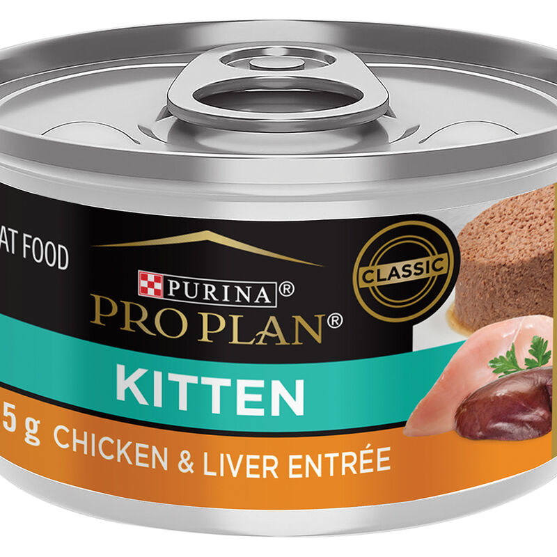 Purina Pro Plan Development Under One Year Kitten, High Protein Chicken & Liver EntrÃ©e Wet Cat Food image number null