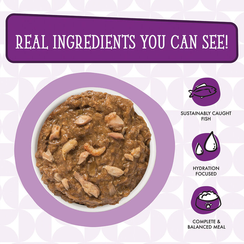 Weruva, Can Feline  - La Isla Bonita-Mack&Shrimp-170g - Minced - Wet Cat Food image number null