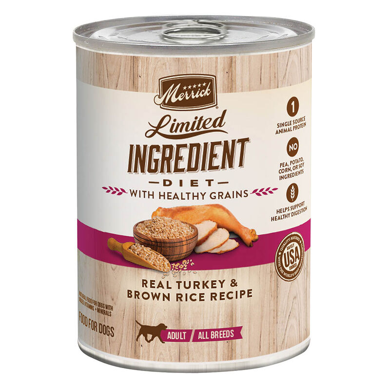 Merrick, Can, Adult - LID Healthy Grains - Turkey - 360 g - Wet Dog Food image number null