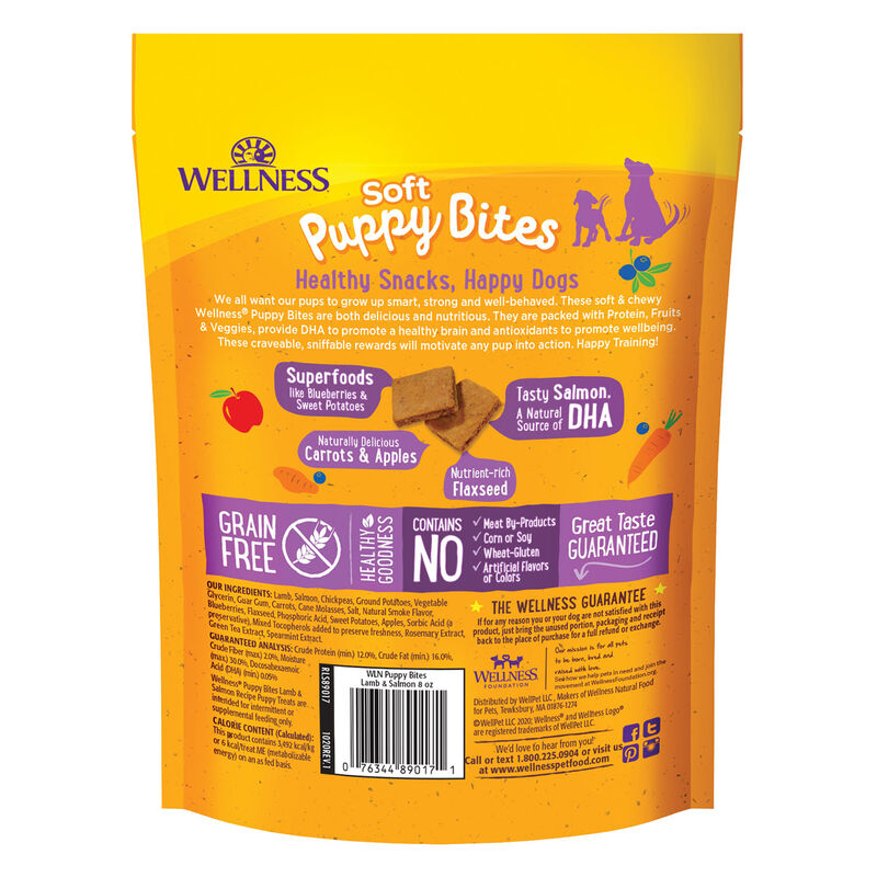 Wellness, Puppy Soft Bites - Lamb & Salmon - 227 g - Dog Treat image number null