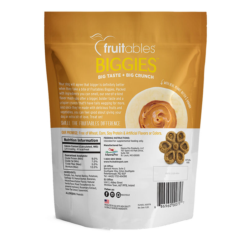 Fruitables, BIGGIES Peanut Butter & Banana - 454 g image number null