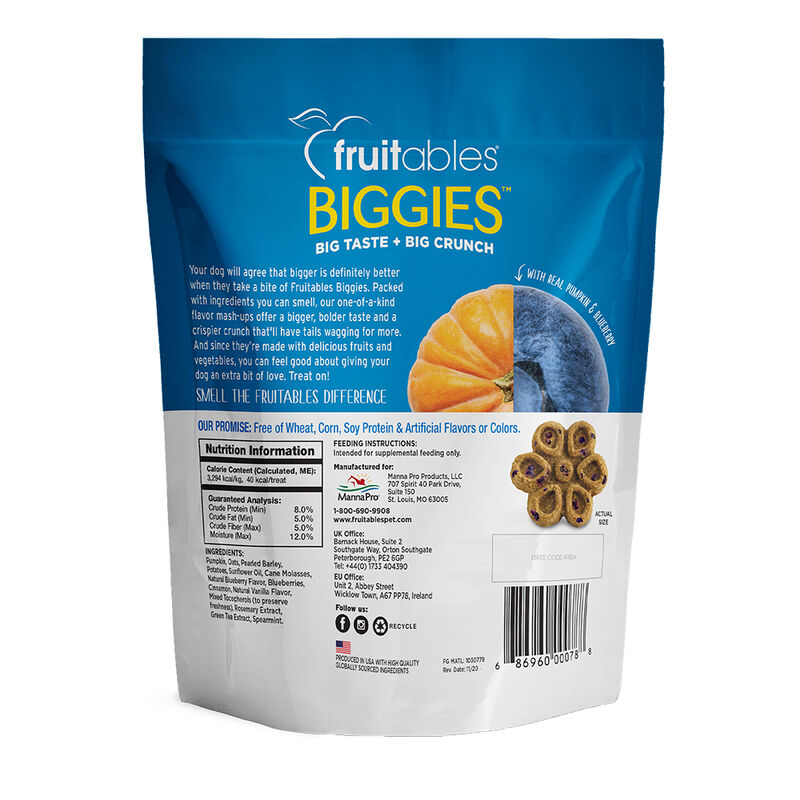 Fruitables, BIGGIES Pumpkin & Blueberry - 454 g image number null