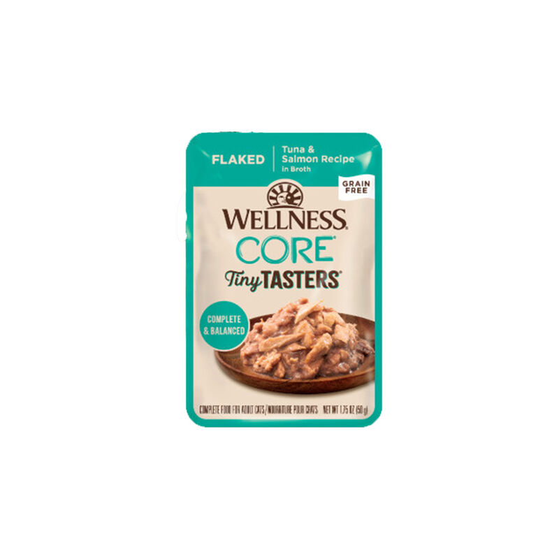 Wellness, CORE Tiny Tasters - Flaked Tuna & Salmon in Sauce - 50 g - Wet Cat Food image number null