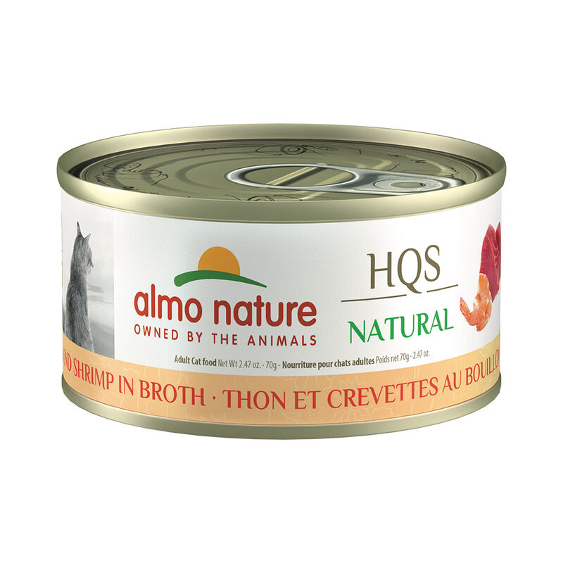 Almo Nature, Can Feline Adult - Tuna & Shrimp in Broth - 2.5 oz - Wet Cat Food image number null