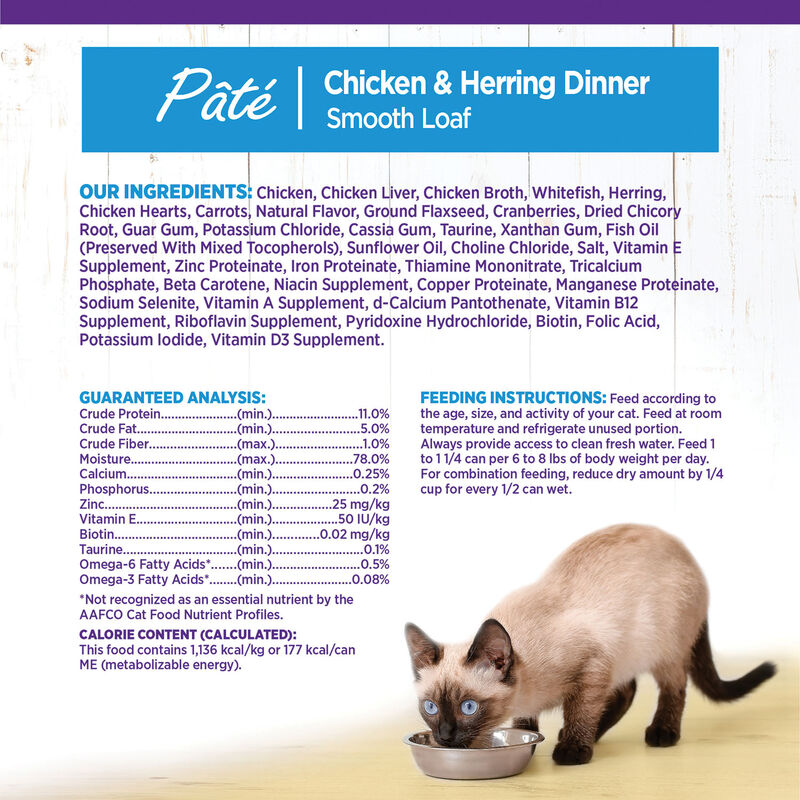 Wellness, Canned Cat Food, Complete Health, Chicken & Herring - Wet Cat Food image number null