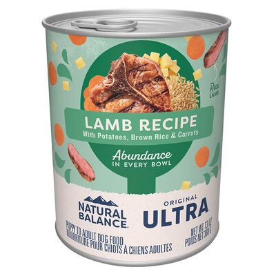 Natural Balance, Ultra Premium Canned Dog Formula, Lamb & Rice - 369 g - Wet Dog Food