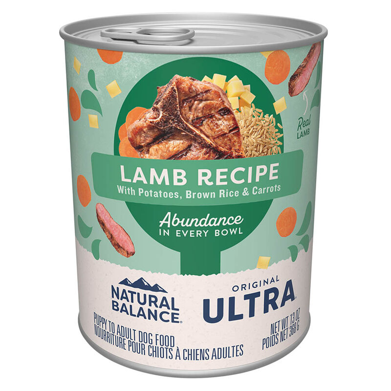Natural Balance, Ultra Premium Canned Dog Formula, Lamb & Rice - 369 g - Wet Dog Food image number null