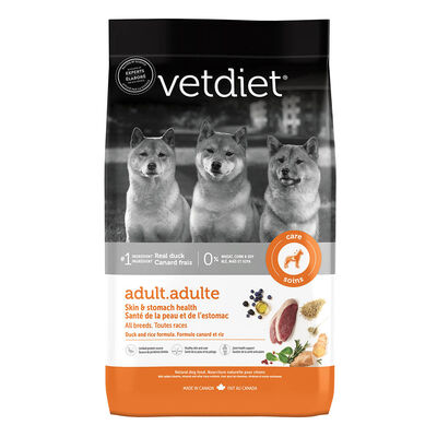 Vetdiet, Adult - Skin & Stomach Health - Duck & Rice - Dry Dog Food