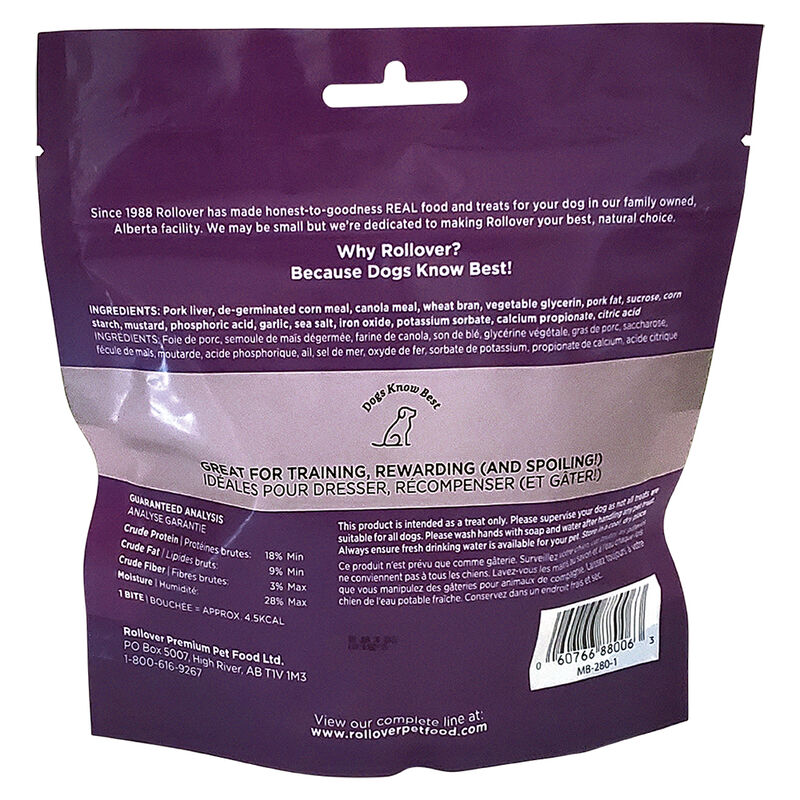 Rollover, Mini Bites, Original Semi-Soft Liver Treat - 280 g image number null