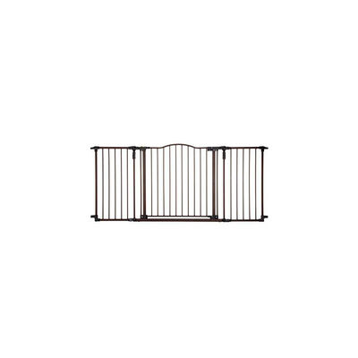 North States, Deluxe Decor Pet Gate - Matt Bronze - 38.3" to 72" x 30"